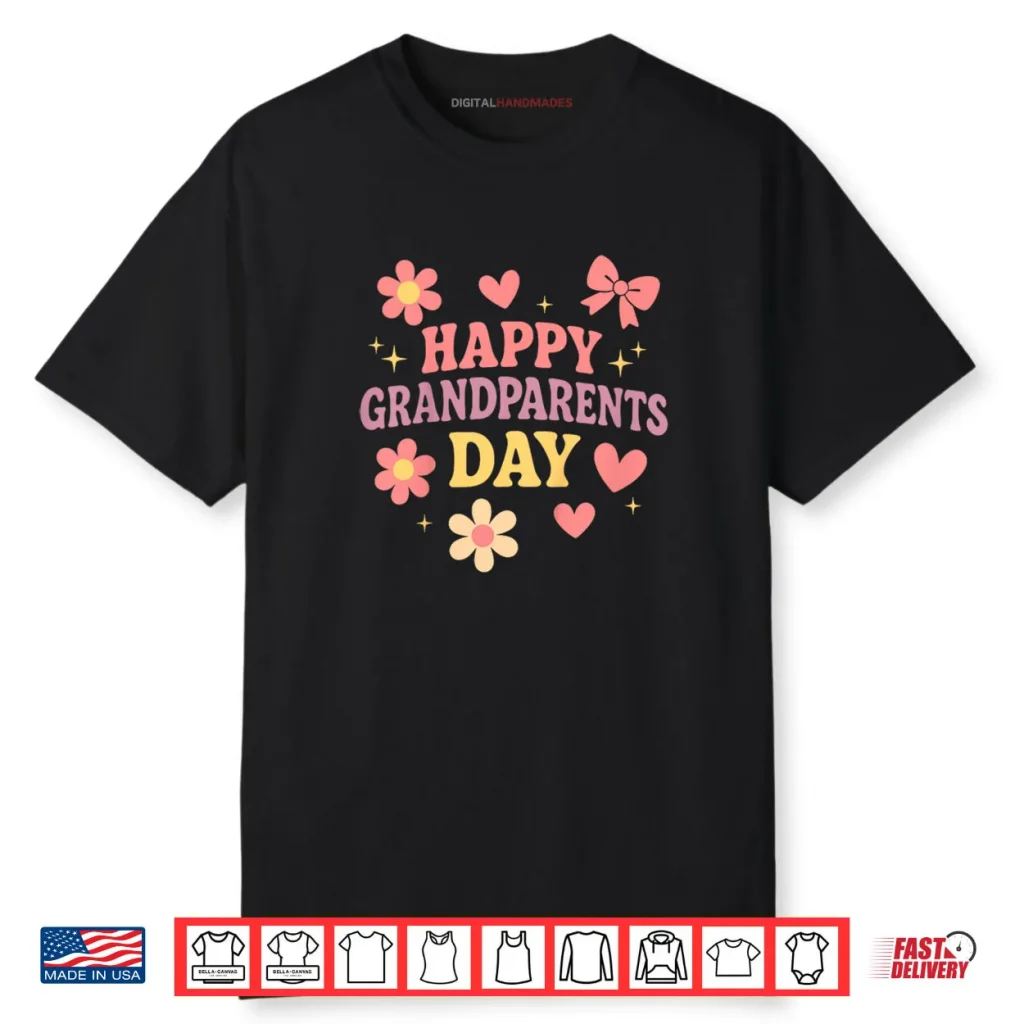 Happy Grandparents Day Toddler Girls Grandmother Grandfather Shirt 1 Happy Grandparents Day Toddler Girls Grandmother Grandfather Shirt