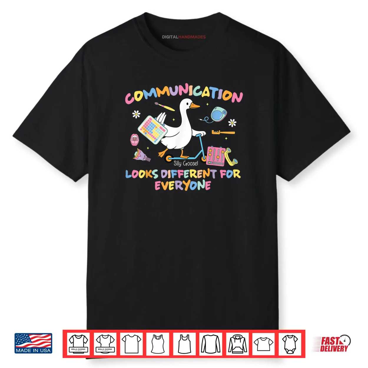 Speech Therapy SLP Silly Goose Communication Looks Different Shirt