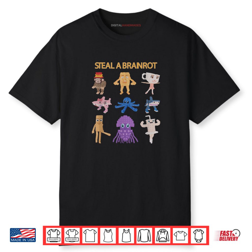 Steal A Brain Rot Funny Gamer Shirt 1 Steal A Brain Rot Funny Gamer Shirt