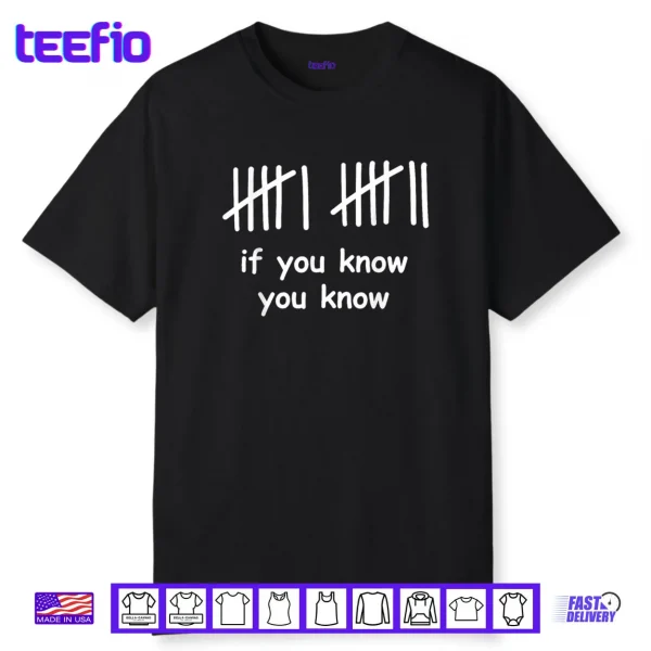 6 7 Funny If You Know You Know Tally Marks Six Seven Meme Shirt