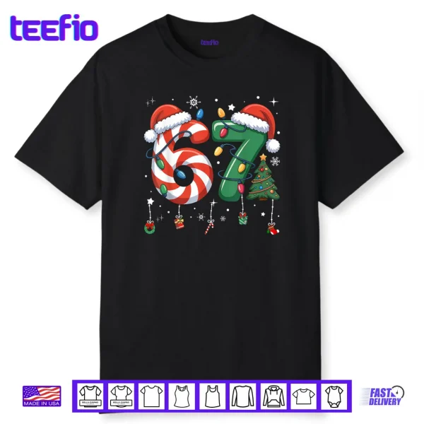67 Meme Six Seven Christmas Shirt