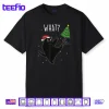 Black Cat What Christmas Tree Meme Xmas Shirt