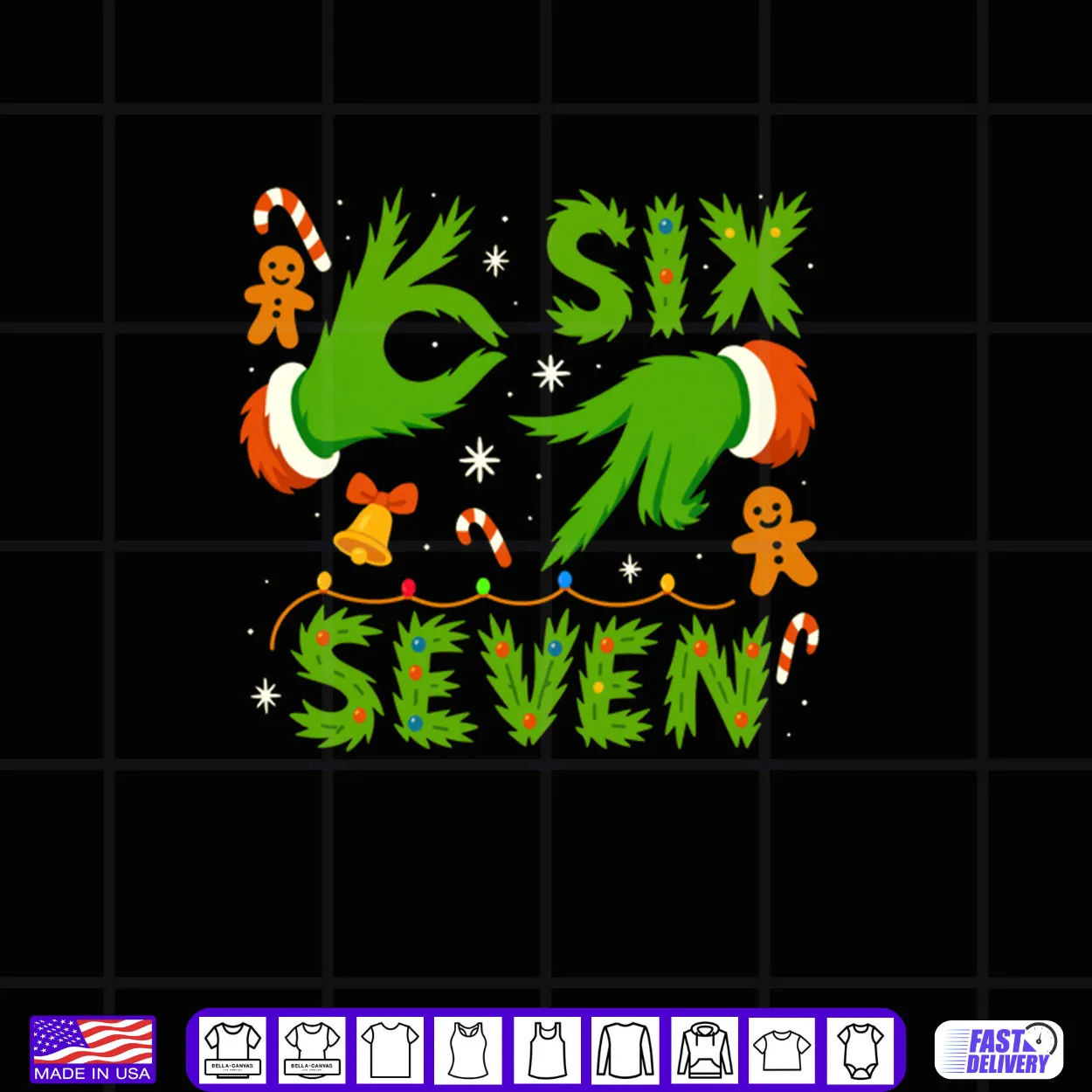 67 Green Hands Christmas Shirt Six Seven Meme Brainrot Xmas Shirt 67 Green Hands Christmas Shirt Six Seven Meme Brainrot Xmas Shirt