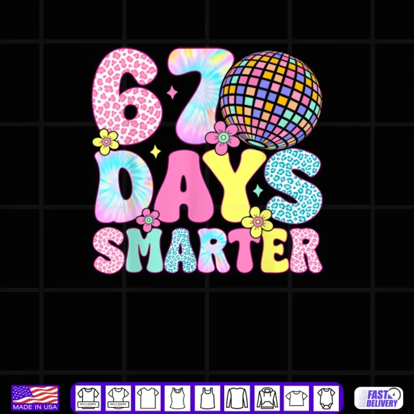 67th Days Smarter Smile Face 67 Days School Teacher Shirt 4 Design 67th Days Smarter Smile Face 67 Days School Teacher Shirt