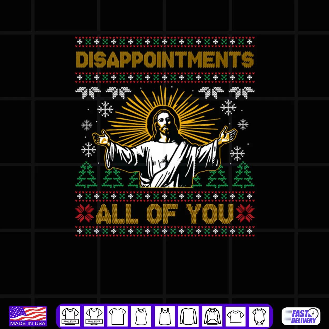 Disappointments All of You Jesus Christmas Shirt Disappointments All of You Jesus Christmas Shirt