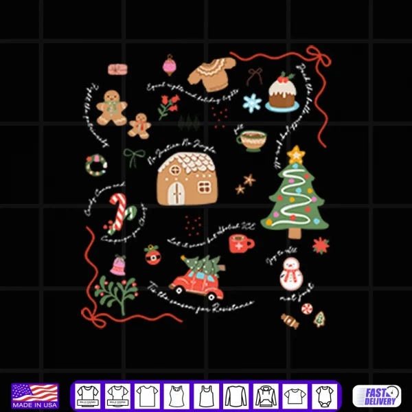 Design Doodle Liberal Values Holiday Subtle Anti Trump Christmas Shirt