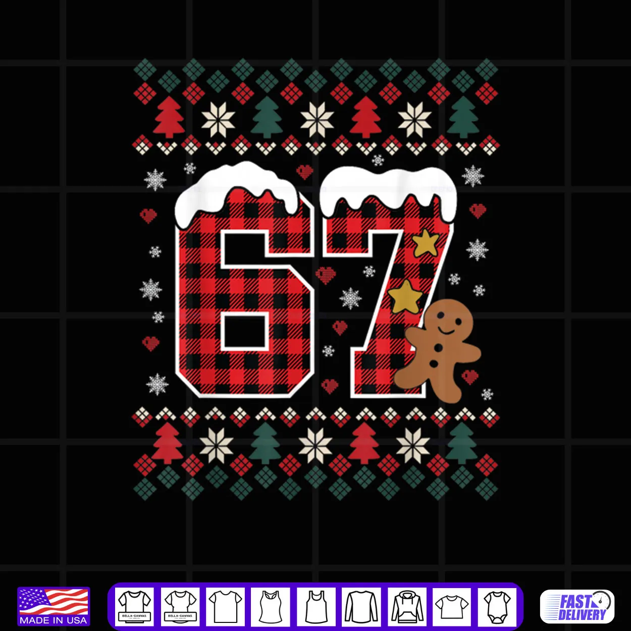 Funny 67 Christmas Pajamas Shirt Six Seven Meme Brainrot Shirt Funny 67 Christmas Pajamas Shirt Six Seven Meme Brainrot Shirt