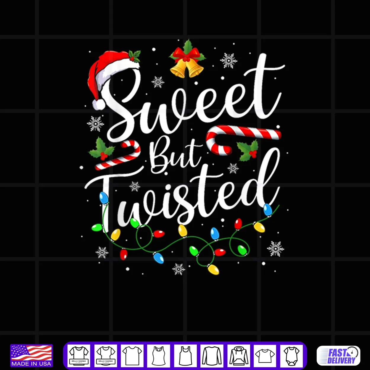 Sweet But Twisted Funny Christmas Candy Cane Xmas Holiday Shirt Sweet But Twisted Funny Christmas Candy Cane Xmas Holiday Shirt