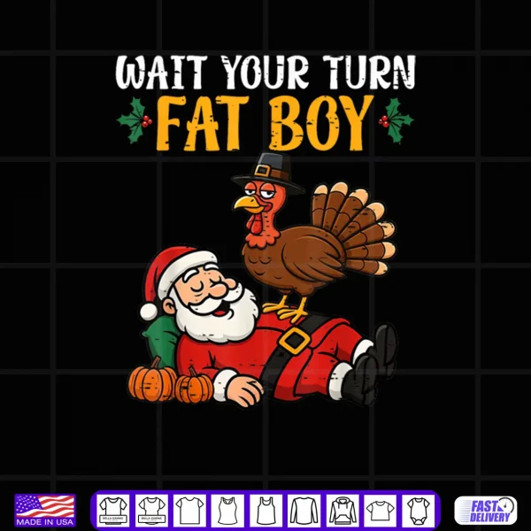 Design Thanksgiving Christmas Turkey vs Santa Shirt