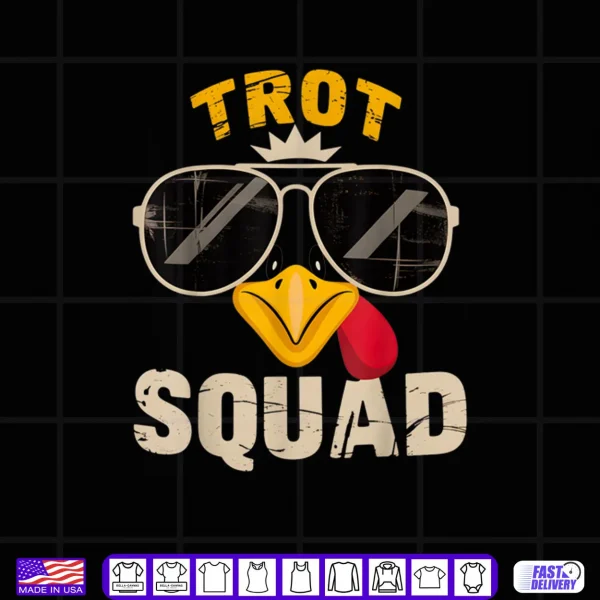 Design Thanksgiving Turkey Trot Squad 2025 Trot Race Shirt