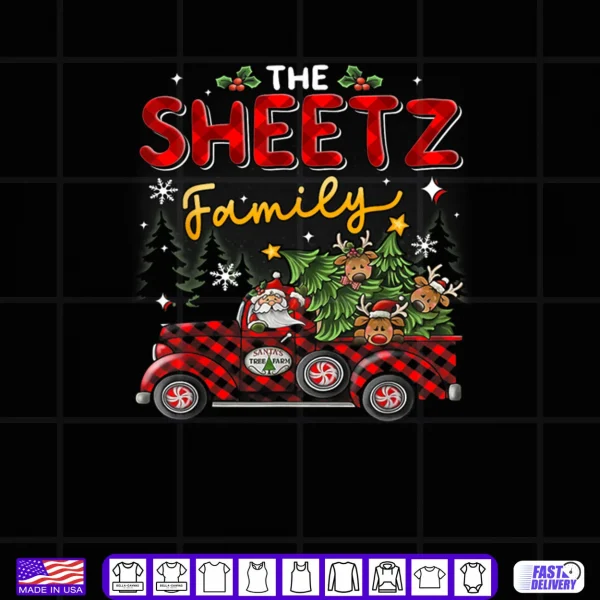 The Sheetz Family Christmas Matching Pajamas Group Shirt 4 Design The Sheetz Family Christmas Matching Pajamas Group Shirt