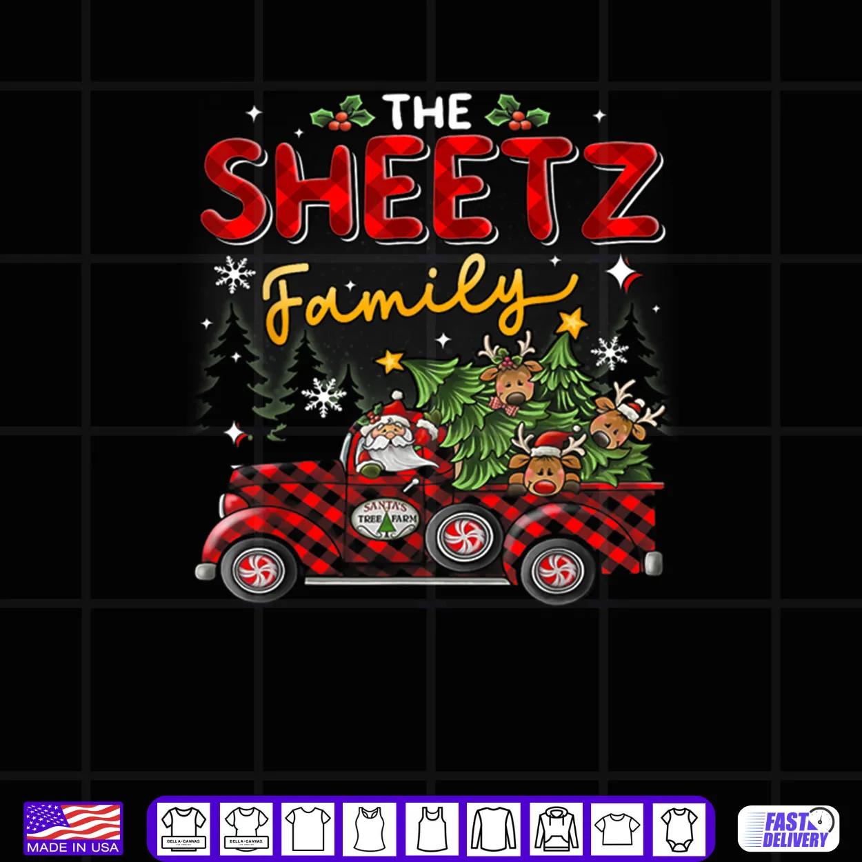 The Sheetz Family Christmas Matching Pajamas Group Shirt The Sheetz Family Christmas Matching Pajamas Group Shirt