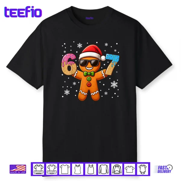 Gingerbread Six Seven 67 Ice Cream Drip Christmas Shirt