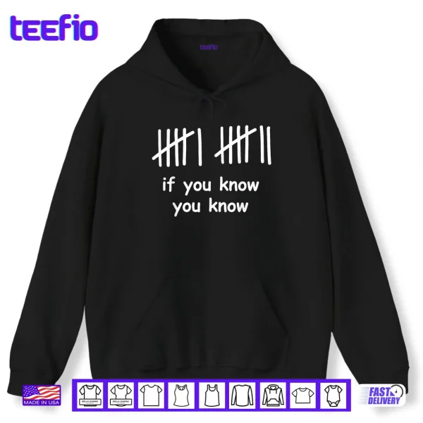 Hoodie 6 7 Funny If You Know You Know Tally Marks Six Seven Meme Shirt