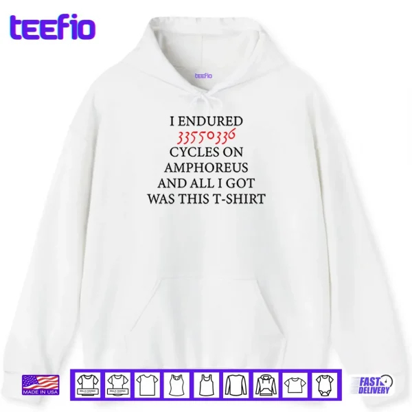 Hoodie I Endured 33550336 Cycles On Amphoreus And All I Got Was This Shirt