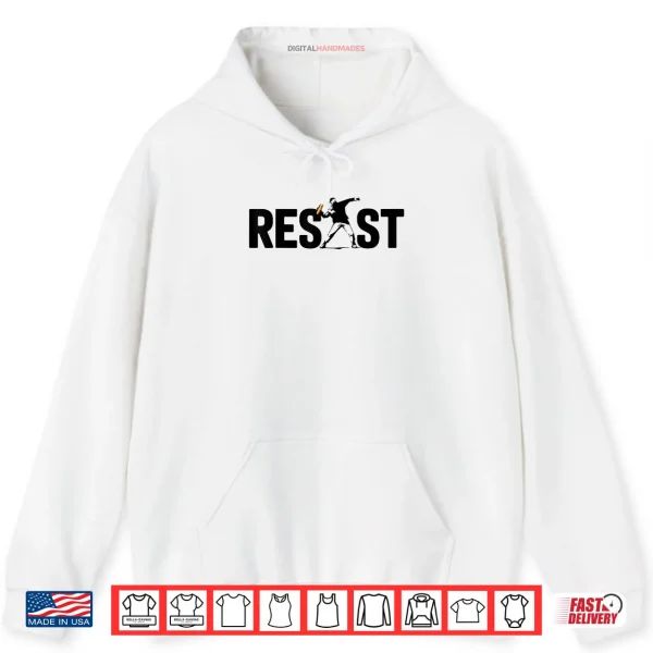 Hoodie Sandwich Resist Guy Free DC Protest Shirt