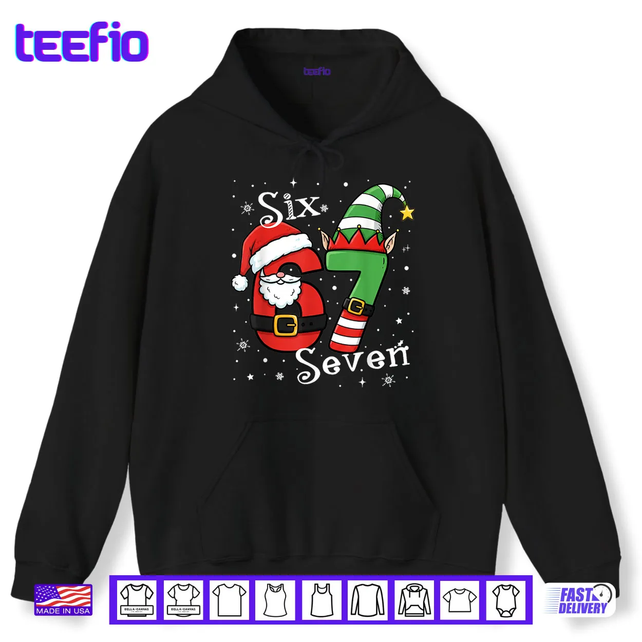 Six Seven 67 Meme 6 7 Elf Santa Christmas Pajamas Shirt Six Seven 67 Meme 6 7 Elf Santa Christmas Pajamas Shirt