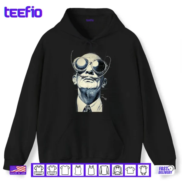 Hoodie Surreal Art Glasses Portrait Shirt