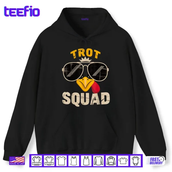 Hoodie Thanksgiving Turkey Trot Squad 2025 Trot Race Shirt
