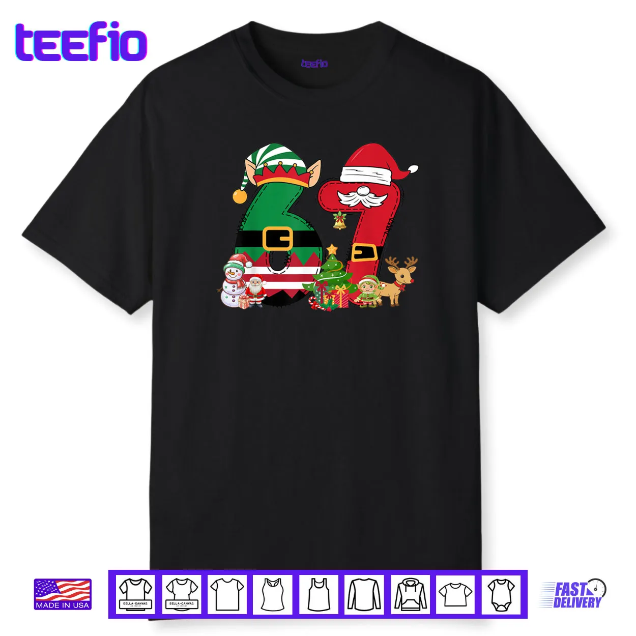 Meme 6 7 Christmas 67 Santa Elf Shirt Meme 6 7 Christmas 67 Santa Elf Shirt