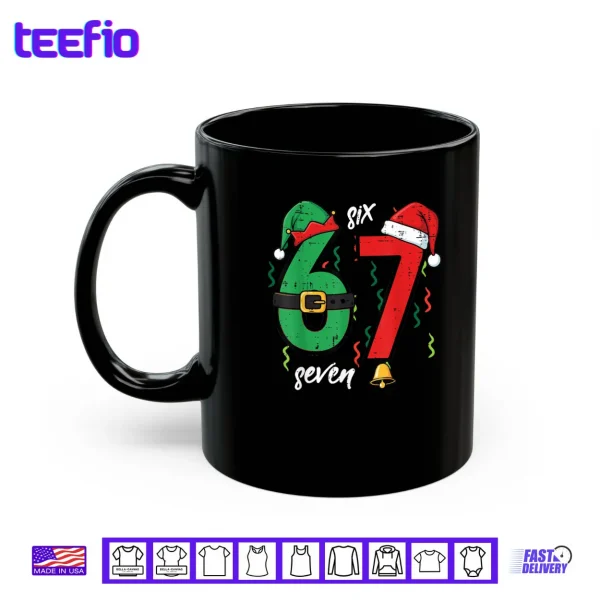 Mug 67 Christmas Funny 6 7 Meme Six Seven Xmas Shirt
