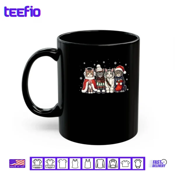 Cat Christmas Light Reindeer Santa Christmas Cat Lover Xmas Shirt 3 Mug Cat Christmas Light Reindeer Santa Christmas Cat Lover Xmas Shirt
