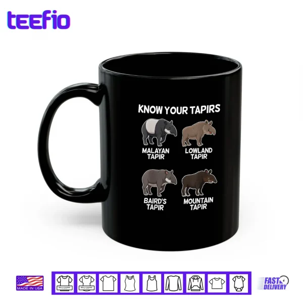 Mug Cute Tapir Design Animal Tapir Lovers Shirt