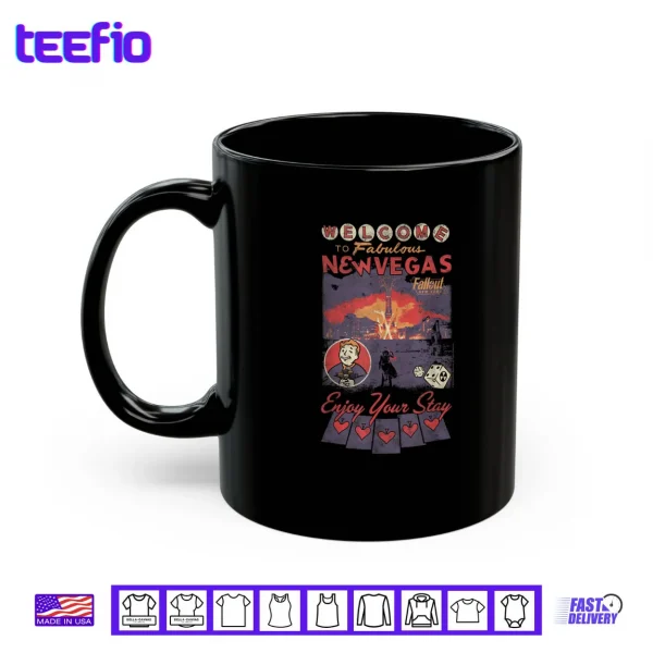 Mug Fallout Welcome to Fabulous New Vegas Vintage Video Game Shirt
