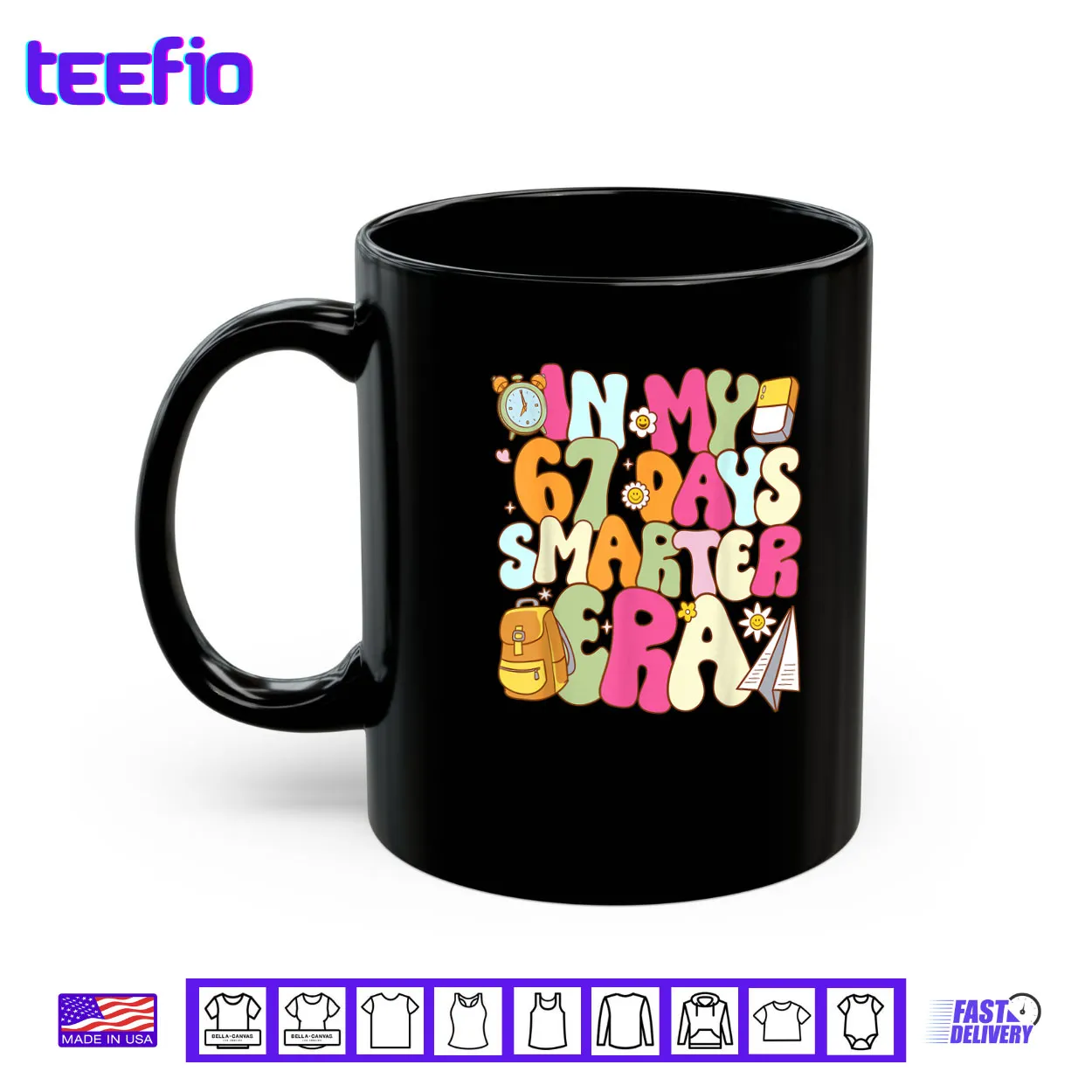 In My 67 Days Smarter Era Groovy 67th Day of School Teacher Shirt In My 67 Days Smarter Era Groovy 67th Day of School Teacher Shirt