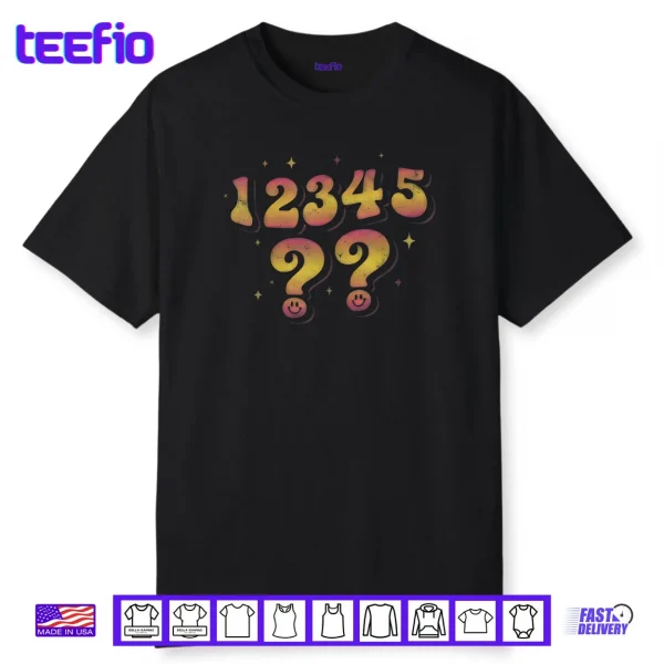 Number Sequence 67 Humor Retro Gradient Shirt