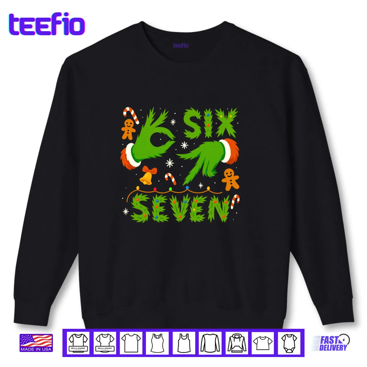 67 Green Hands Christmas Shirt Six Seven Meme Brainrot Xmas Shirt 67 Green Hands Christmas Shirt Six Seven Meme Brainrot Xmas Shirt