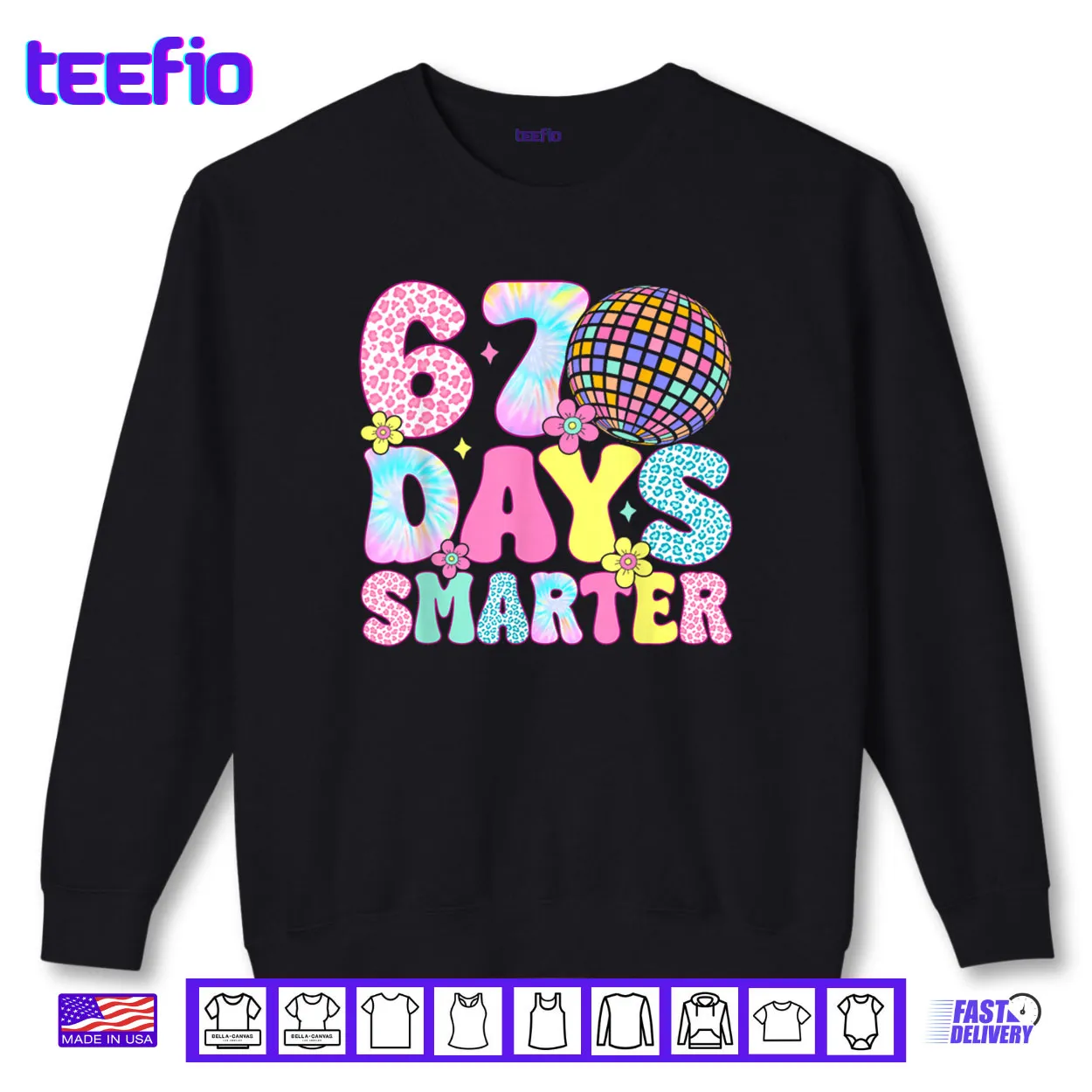 67th Days Smarter Smile Face 67 Days School Teacher Shirt 67th Days Smarter Smile Face 67 Days School Teacher Shirt