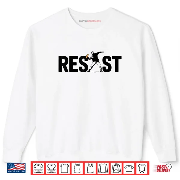 Sweatshirt Sandwich Resist Guy Free DC Protest Shirt