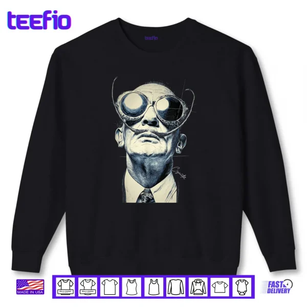 Sweatshirt Surreal Art Glasses Portrait Shirt