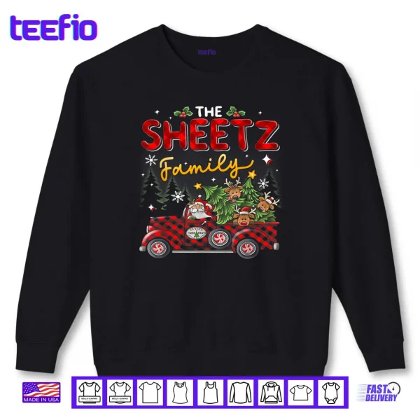 The Sheetz Family Christmas Matching Pajamas Group Shirt 1 Sweatshirt The Sheetz Family Christmas Matching Pajamas Group Shirt