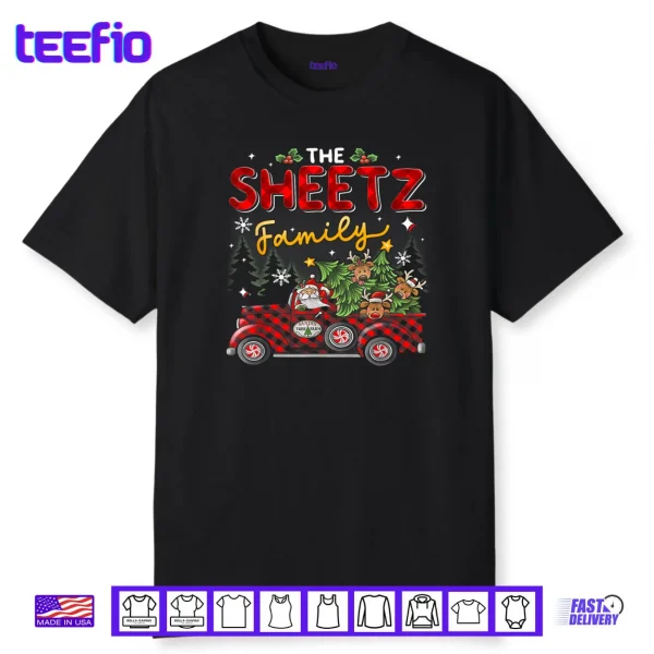 The Sheetz Family Christmas Matching Pajamas Group Shirt