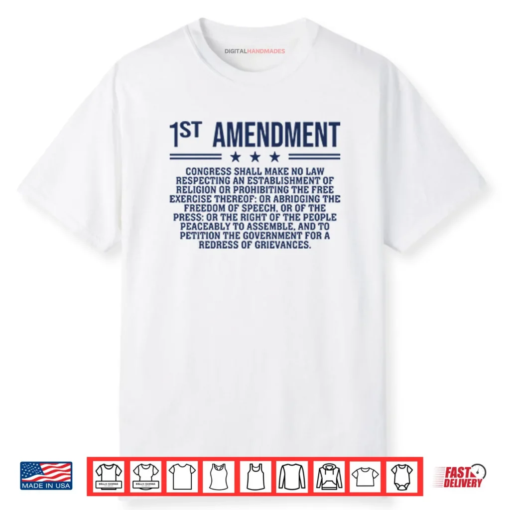 1st Amendment US Constitution Patriot Shirt 1 1st Amendment US Constitution Patriot Shirt