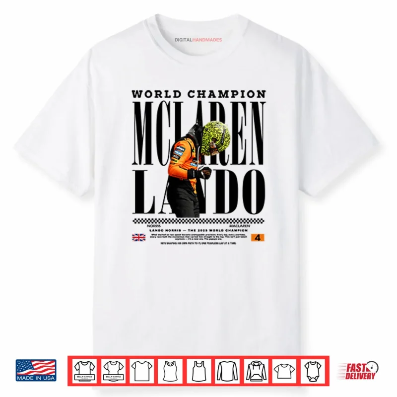 2025 World Champion Lando Norris McLaren Shirt