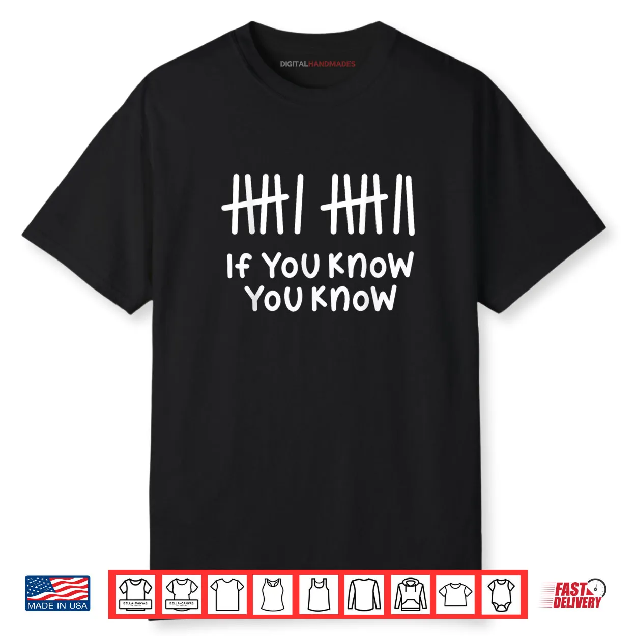 6 7 Funny If You Know You Know Tally Marks Six Seven Meme Shirt