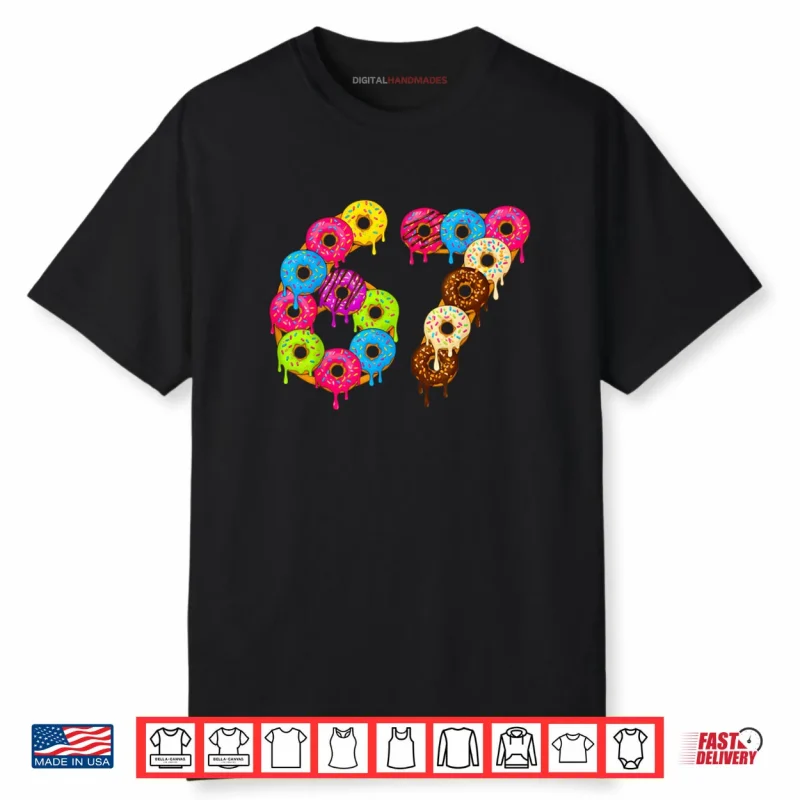 6 7 Meme Matching Love Donuts 67 Pajamas Shirt