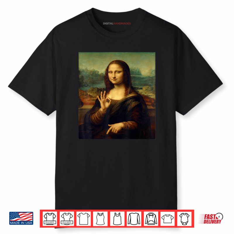 6 7 Six Seven Meme 67 Mona Lisa Funny Classic Art 67 Shirt