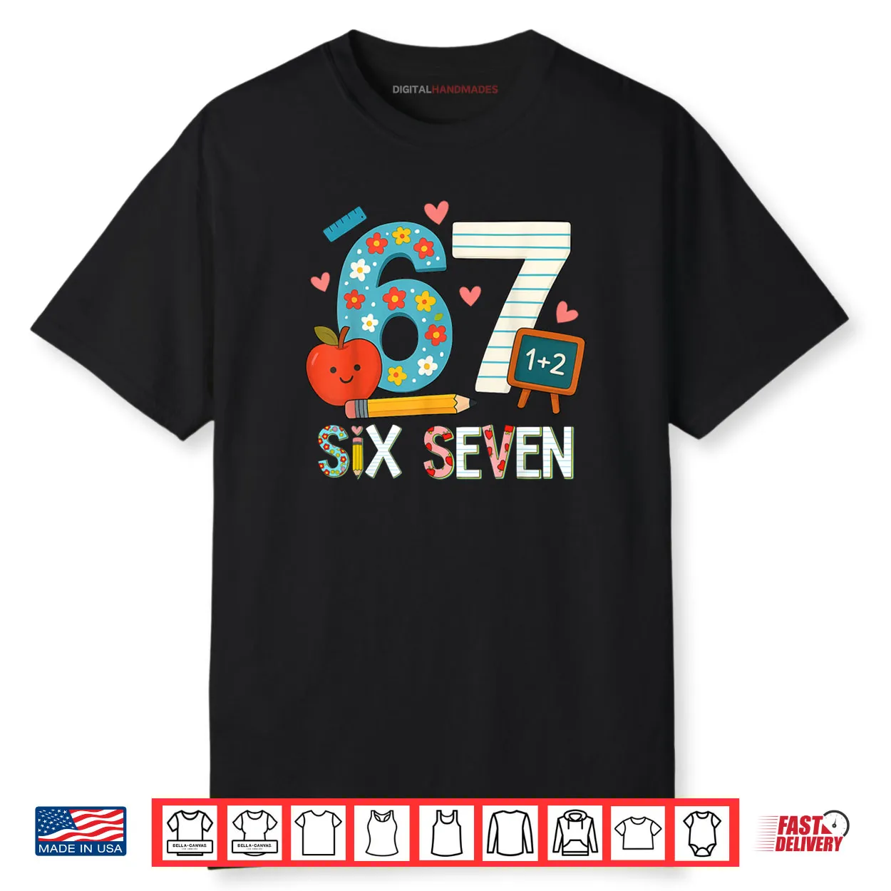 6 7 Six Seven Meme 67 Teacher Shirt