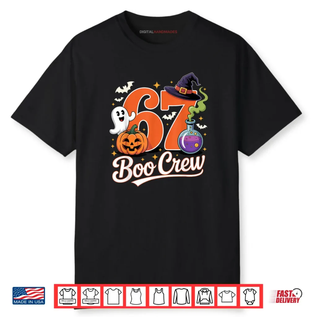 67 Boo Crew Funny Halloween Ghost Witch Pumpkin Spooky Squad Shirt 1 67 Boo Crew Funny Halloween Ghost Witch Pumpkin Spooky Squad Shirt