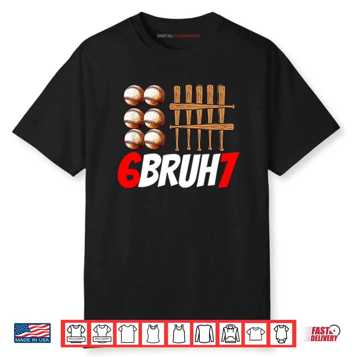 67 Bruh Baseball Christmas Thanksgiving Shirt