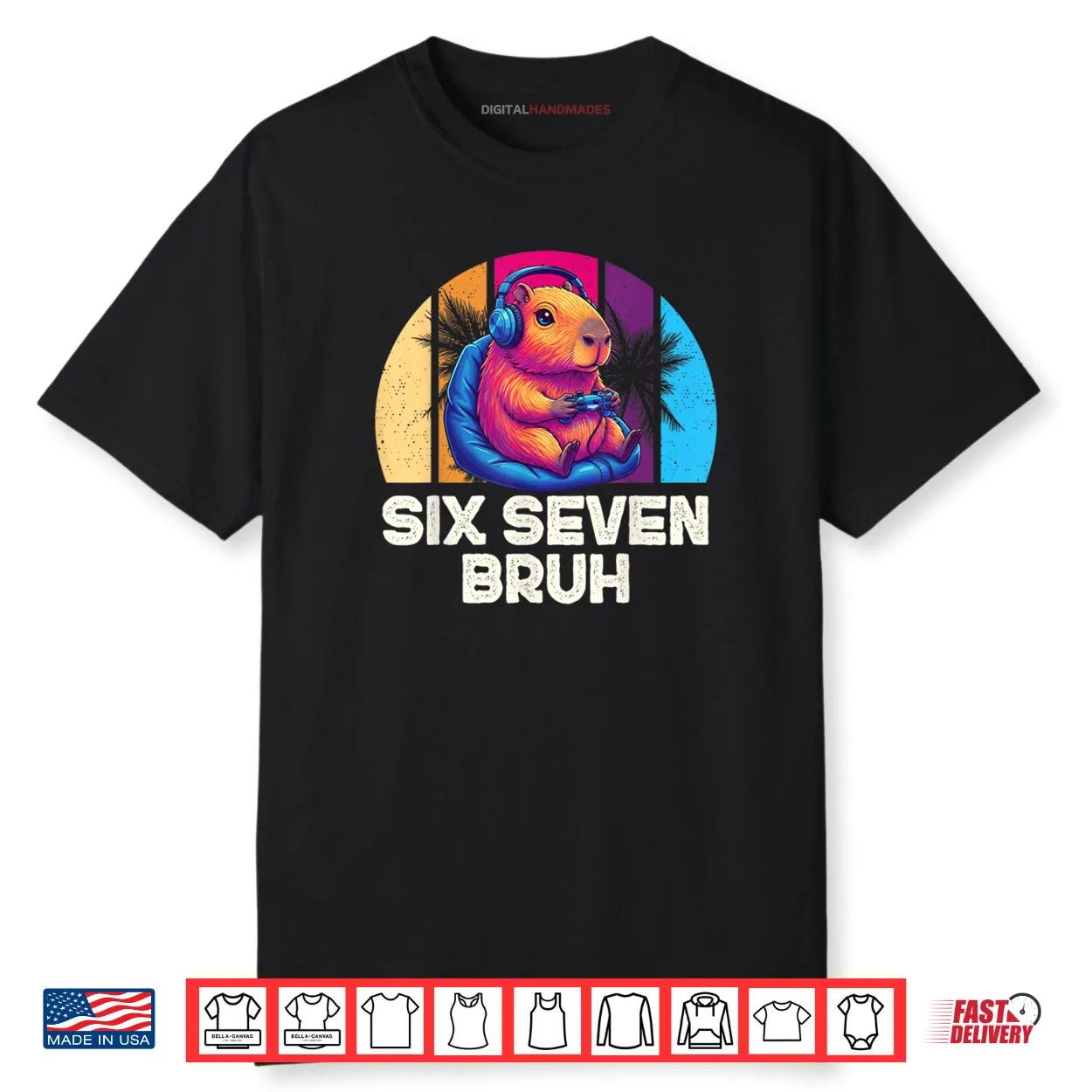 67 Capybara Six Seven Bruh Capybara Video Shirt