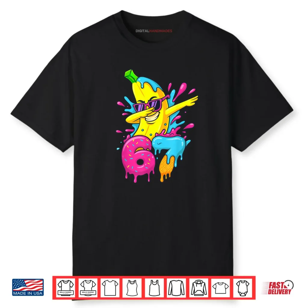 67 Dabbing Banana Baseball 6 7 Dripping Ice Cream Meme Shirt 1 67 Dabbing Banana Baseball 6 7 Dripping Ice Cream Meme Shirt