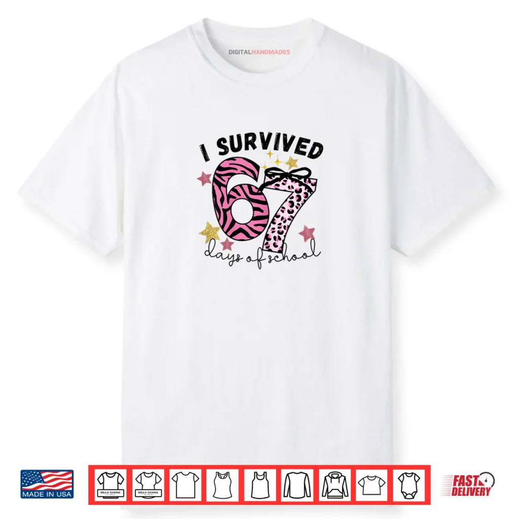 67 Days of School Pink Leopard Girl Glam Zebra Shirt 1 67 Days of School Pink Leopard Girl Glam Zebra Shirt