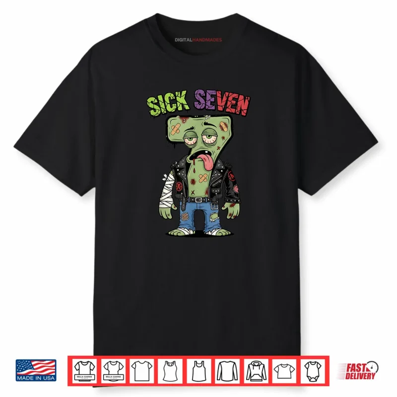 67 Funny Zombie Six Seven Humor Meme Brainrot Sick Seven Shirt