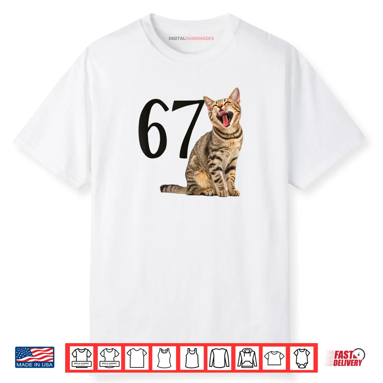 67 Laughing Cat Meme Shirt