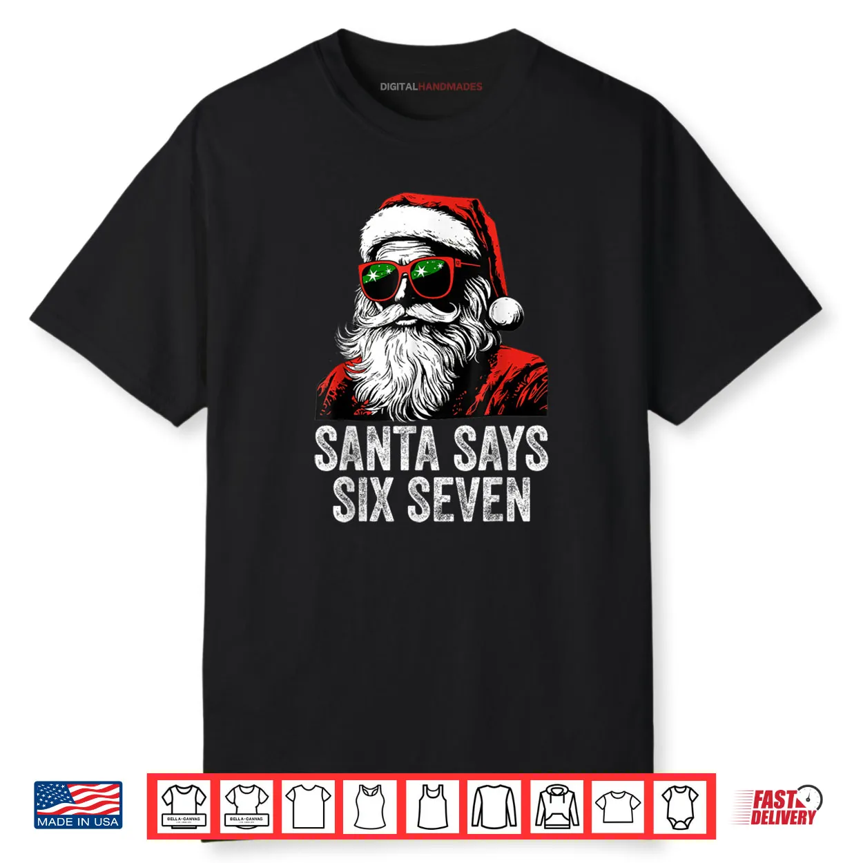 67 Meme Funny Six Seven Christmas 6 7 Meme Santa 6 7 Shirt